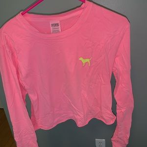 PINK cropped tee